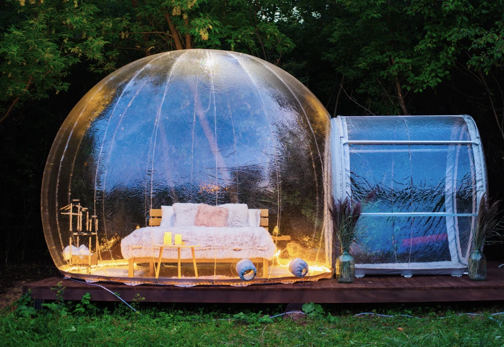 stargazing clear inflatable bubble dome igloo tent