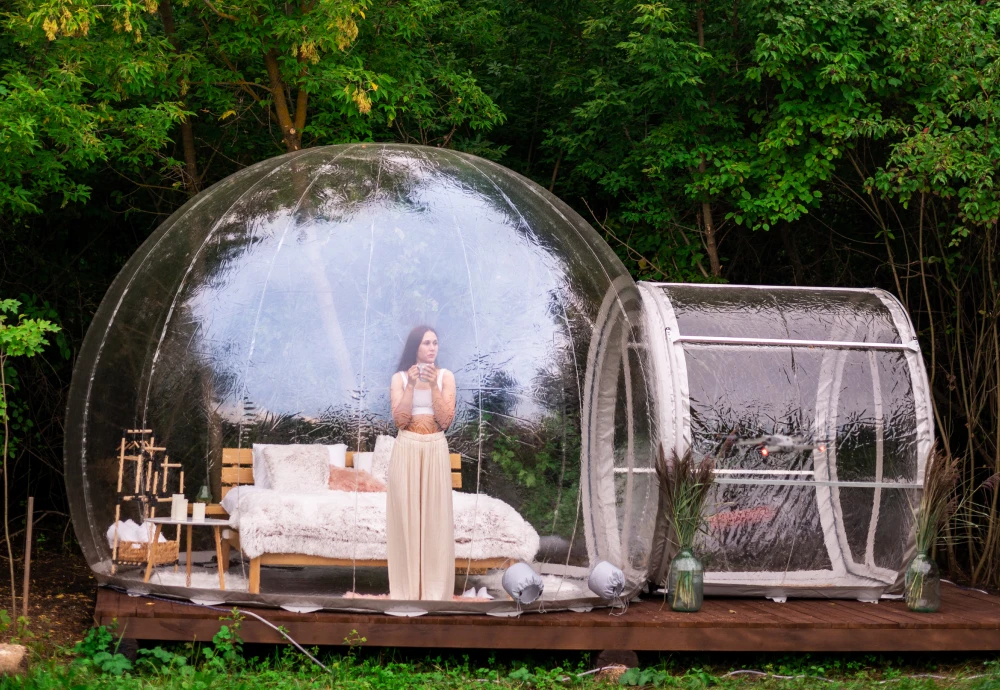 stargazing clear inflatable bubble dome igloo tent